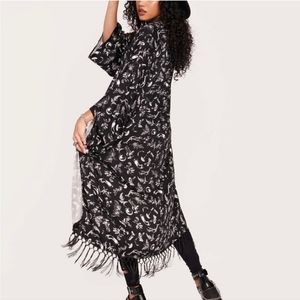 NWOT Midnight Hour Forest Witch Duster XS-M